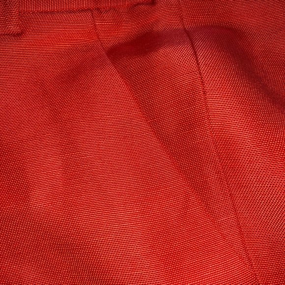 J Crew Bright Tomato Orange Linen Silk Straight Leg Belt Loops Trousers 2 NWT - Picture 5 of 7